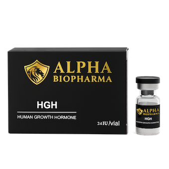 HGH 24 iu single vial Alpha BioPharma front view