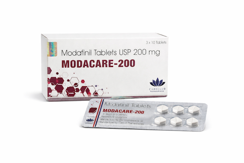 Modafinil 200 mg Modacare voorkant