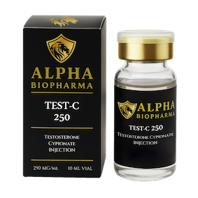 Testosterone Cypionate van Alpha BioPharma voorzijde